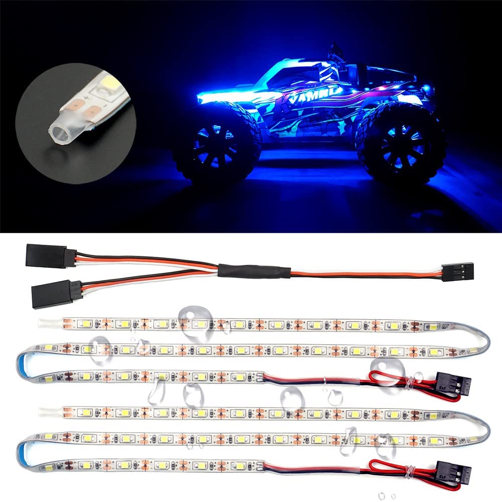 IslandHobbyNut Tira de luces LED para RC (IBlue) PARTE# 98YH
