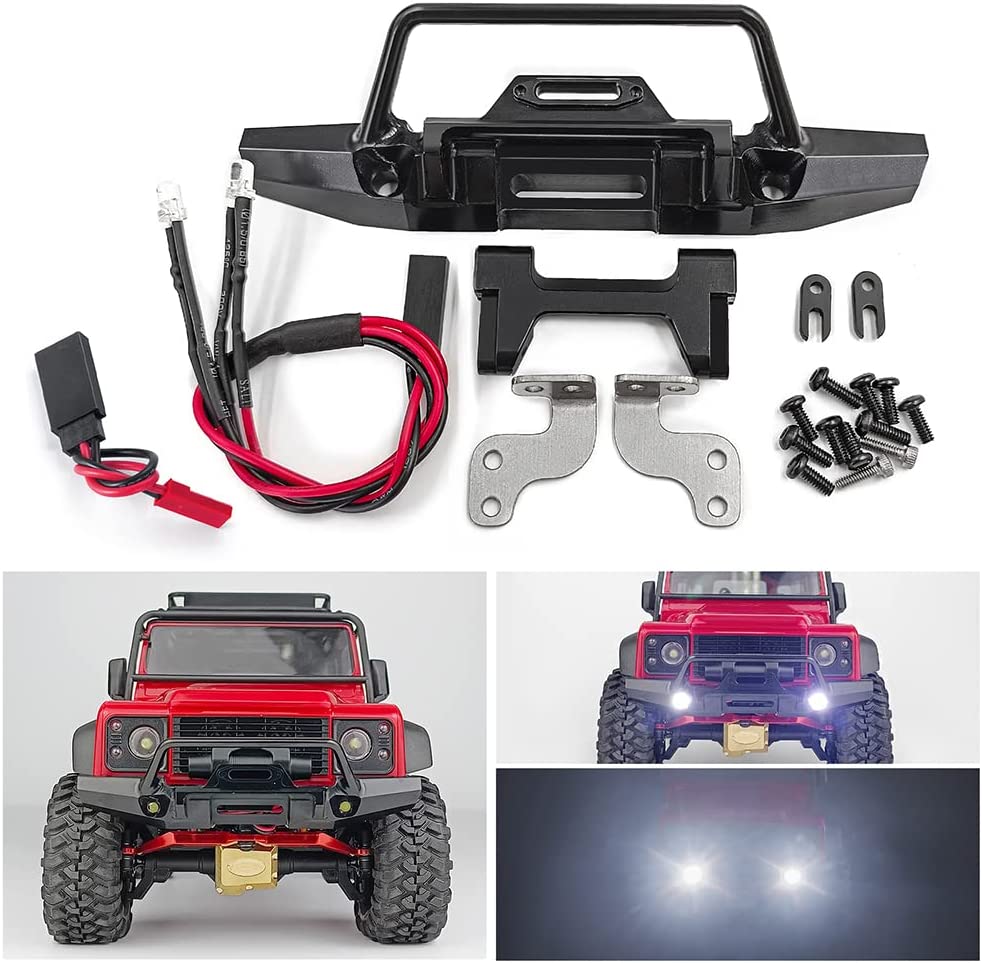 IRonManRc TRX4M 1/18 Scale Aluminum Front & Rear Bumper W/Lights
