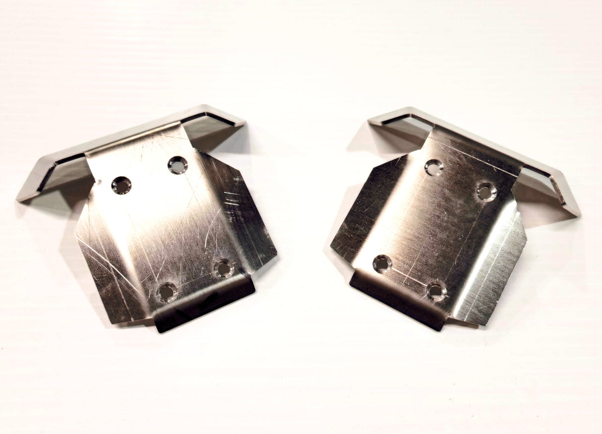 Island Hobby Nut TRAXXAS SLEDGE PLACAS PROTECTORAS DELANTERAS Y TRASERAS DE ACERO INOXIDABLE