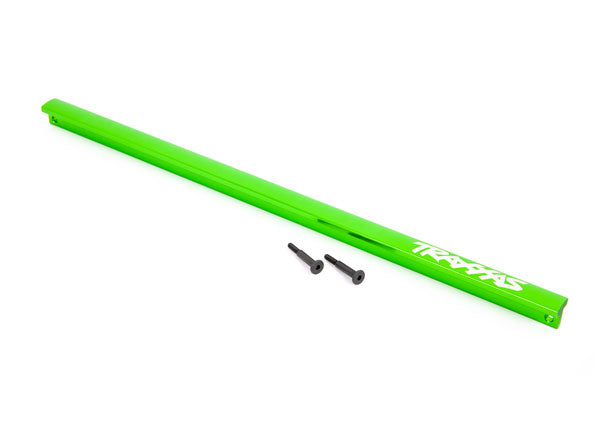 Traxxas 9523G Soporte de chasis (barra en T), aluminio 6061-T6 (anodizado en verde)/3x16 SS