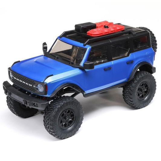 Axial SCX24 2021 Ford Bronco Hard Body 1/24 4WD RTR Scale Mini Crawler (Blue)