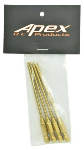APEX 2739 RC PRODUCTS 1.5, 2, 2.5 & 3MM TITANIUM QUICK CHANGE ALLEN KEY SET
