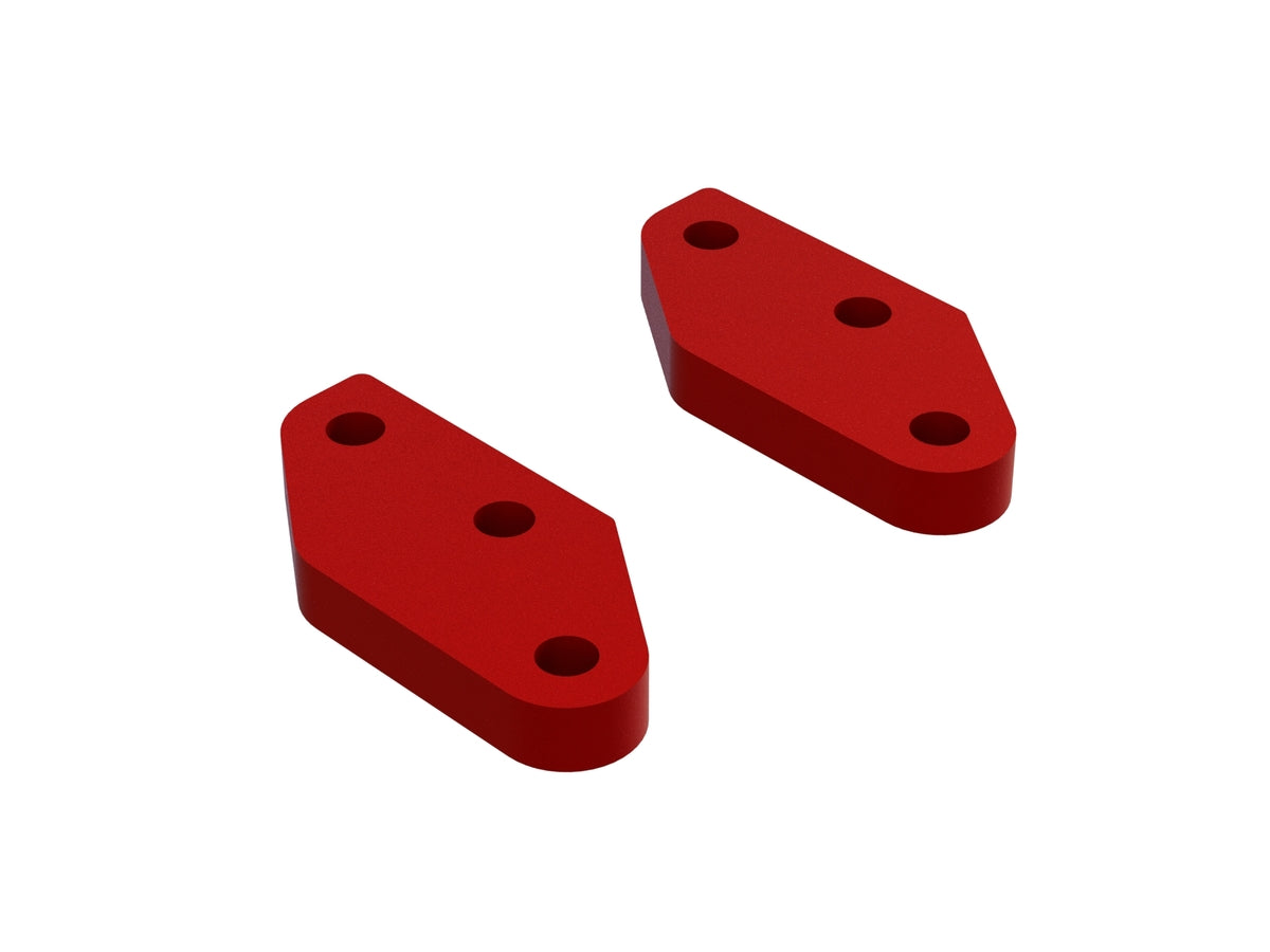 ARRMA ARA340158 PLAQUE DE DIRECTION EN ALUMINIUM A (ROUGE) (2PCS)