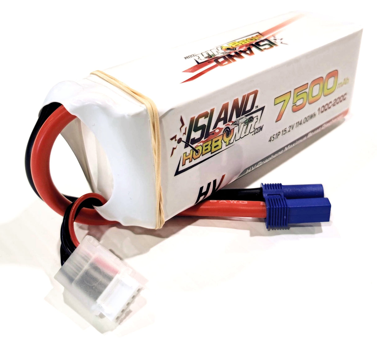 ISLANDHOBBYNUT 4S 7500 MAH 15.2v 100C - 200C BATTERIE LIPO AVEC FIL DE CALIBRE 8