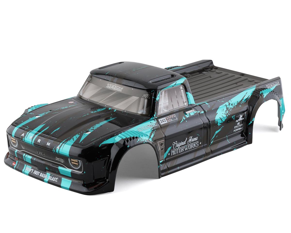 Arrma ARA414008 Infraction 1/8 Pre-Painted Truck Body (Black/Teal)