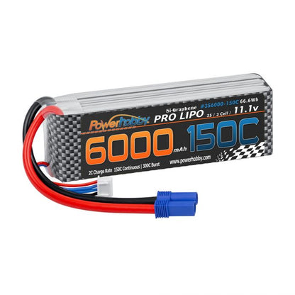 POWERHOBBY Powerhobby XTREME 3S 11.1V 6000mah 150c-300C Lipo Battery W EC5 3-Ce