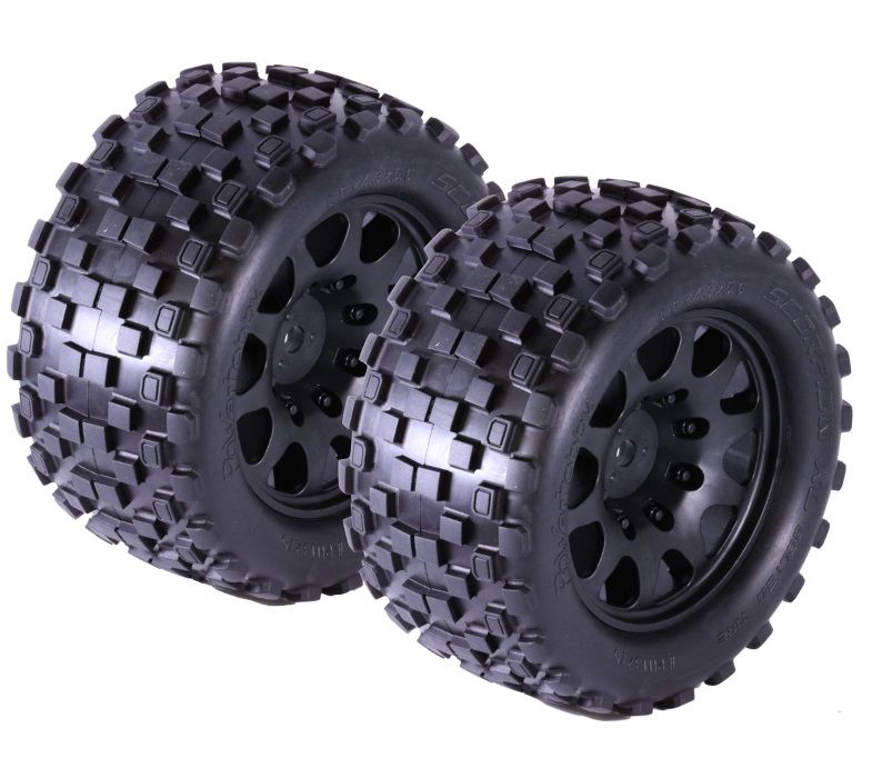 Powerhobby SCORPION XL 24MM Belted Tires / Viper Wheels (2) XMAXX