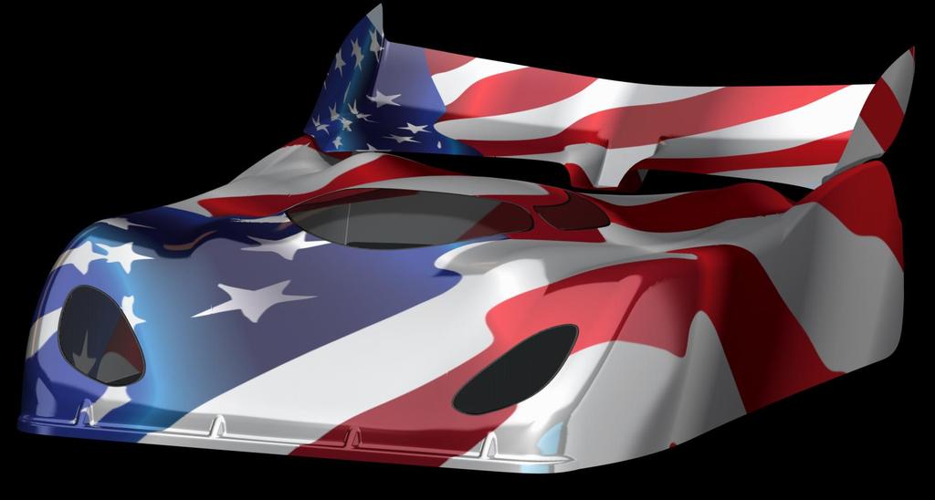 CORPS DELTA PLASTIK B4 PHANTOM X-1 SPEED RUN POUR ÉCHELLE 1/10