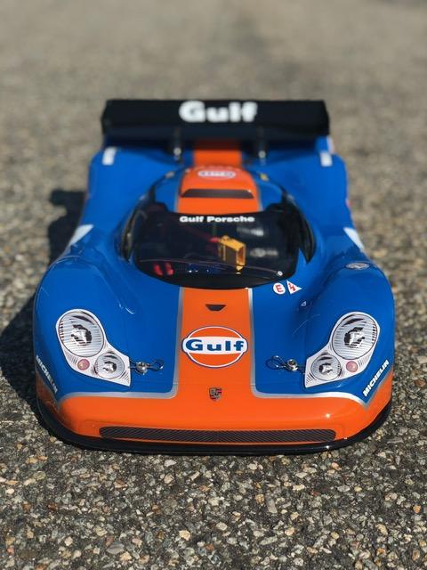 Delta Plastik PORSCHE GTR 2mm/295mm 1/8 SCALE GP RC CAR BODY