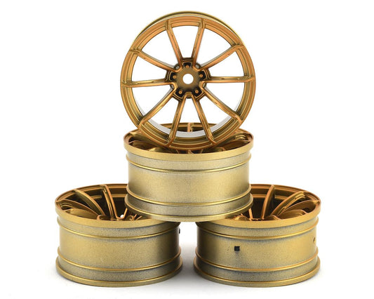 MST GTR Wheel Set (Gold) (4) (+9 Offset) w/12mm Hex