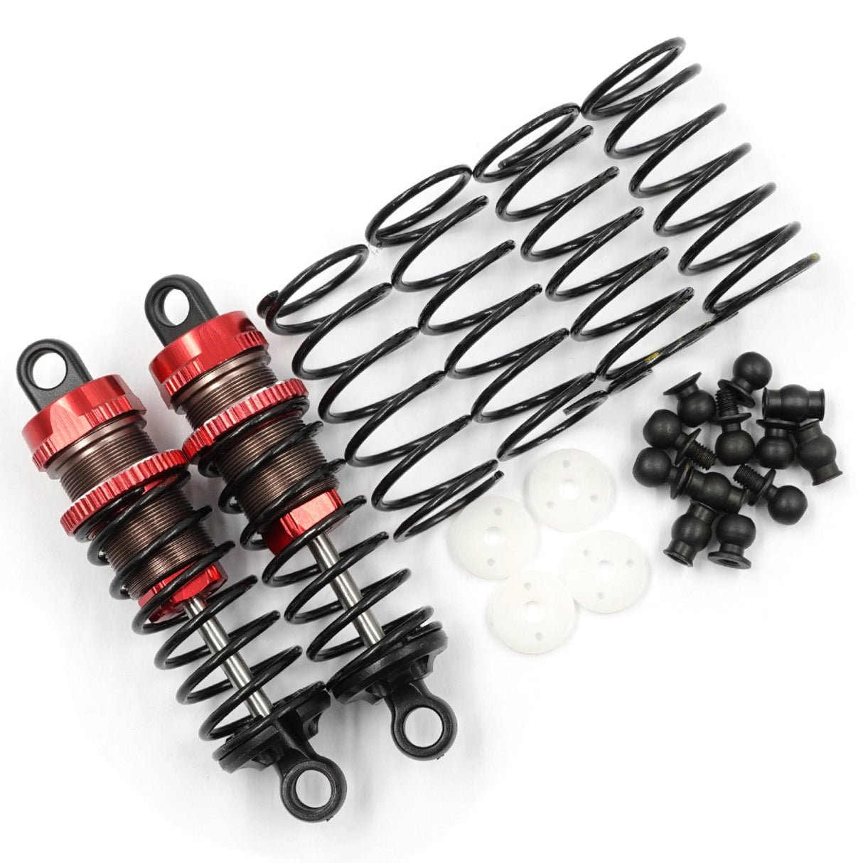 YEAH RACING BBG-0065RD ALUMINUM BIG BORE GO 65MM DAMPER SET 2PCS
