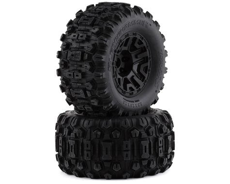 Traxxas 6792 Sledgehammer 2,8" Pneus pré-montés avec hexagone de 12 mm (2) (Noir)