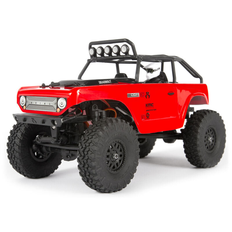 AXIAL 90081T1 RED 1/24 SCX24 Deadbolt 4WD Rock Crawler Brushed RTR