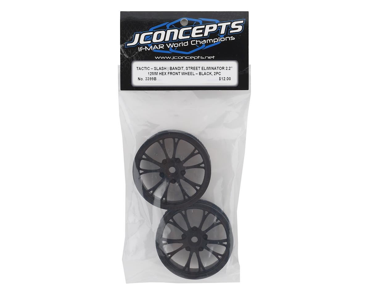 JConcepts 3399B Tactic Street Eliminator 2.2" Front Drag Racing Wheels (2) (Blac