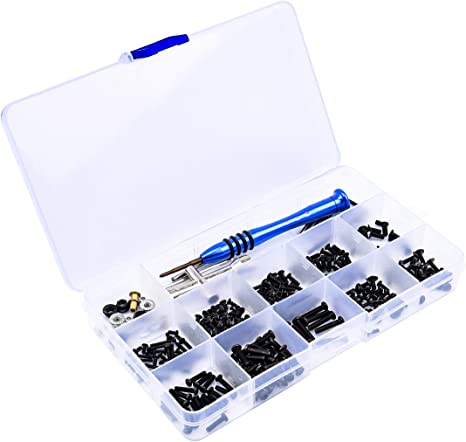 IHN M2.5 M3 Screws Bolt&Nuts Set Cross Sleeve Allen Wrench Swing Arm Pins Kit