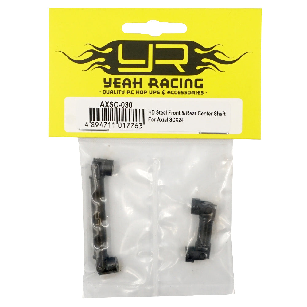 Yeah Racing AXSC-030 HD STEEL FRONT & REAR CENTER SHAFT FOR AXIAL SCX24 DEADBOLT