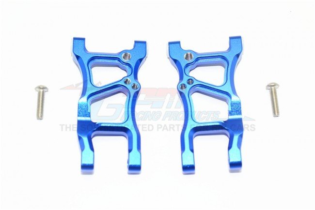 TRAXXAS 4WD GT4 TEC 2.0 Aluminum Rear Suspension Arms - 4pc set - GPM RACING GT056 BLUE