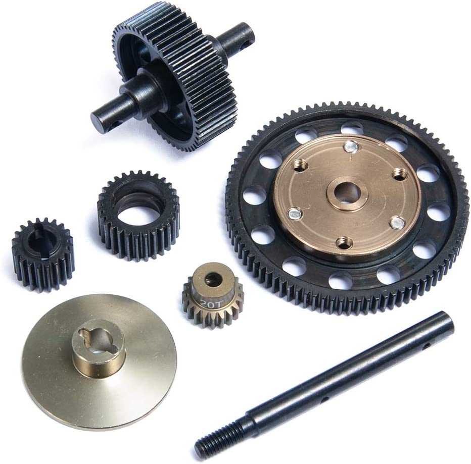 IronManRc Juego de engranajes rectos de transmisión de acero resistente para 1/10 Axial SCX10