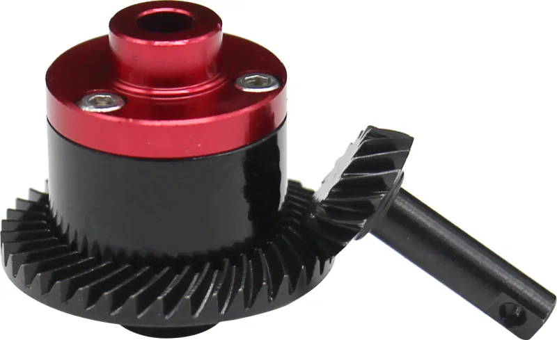 Hot Racing VXS9282X02 Juego de engranajes en espiral helicoidal de acero con placa de cubierta de aluminio