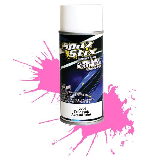 Spaz Stix 12709 Solid Pink Aerosol Paint, 3.5oz Can