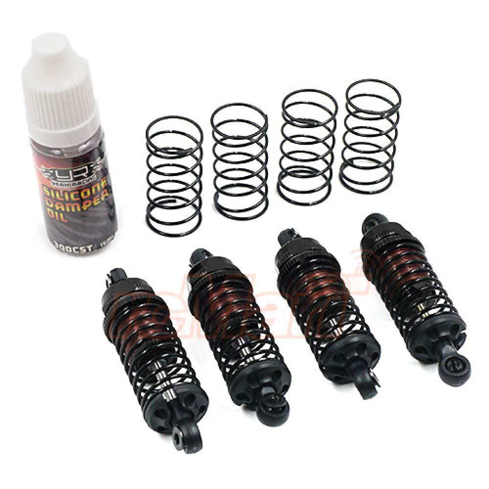 YEAH RACING 2055BK QUTUS CHALLENGER 55MM DAMPER SET FOR 1/10