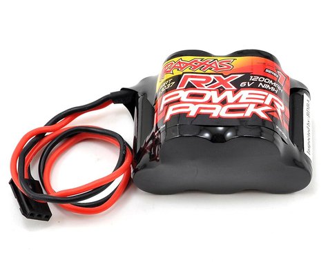 Batería Traxxas 3037, paquete de alimentación RX (estilo joroba de 5 celdas, NiMH, 1200 mAh)