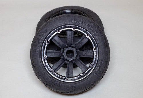 MadMax MMX150R Complete Assembled "Supergrip" Onroad Tire/Wheel set for HPI