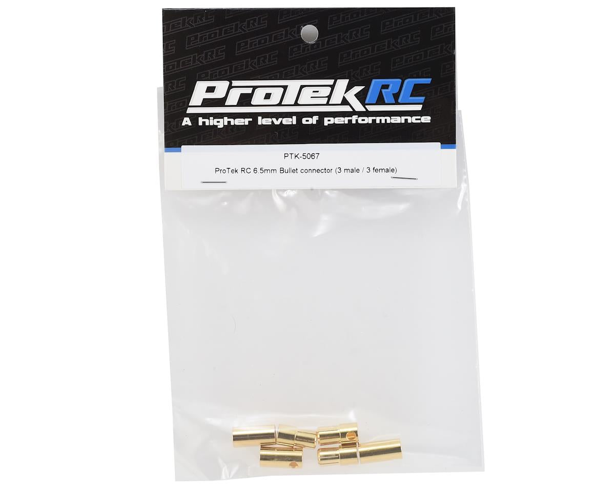 Connecteur Bullet ProTek RC 6,5 mm (3 mâles/3 femelles)