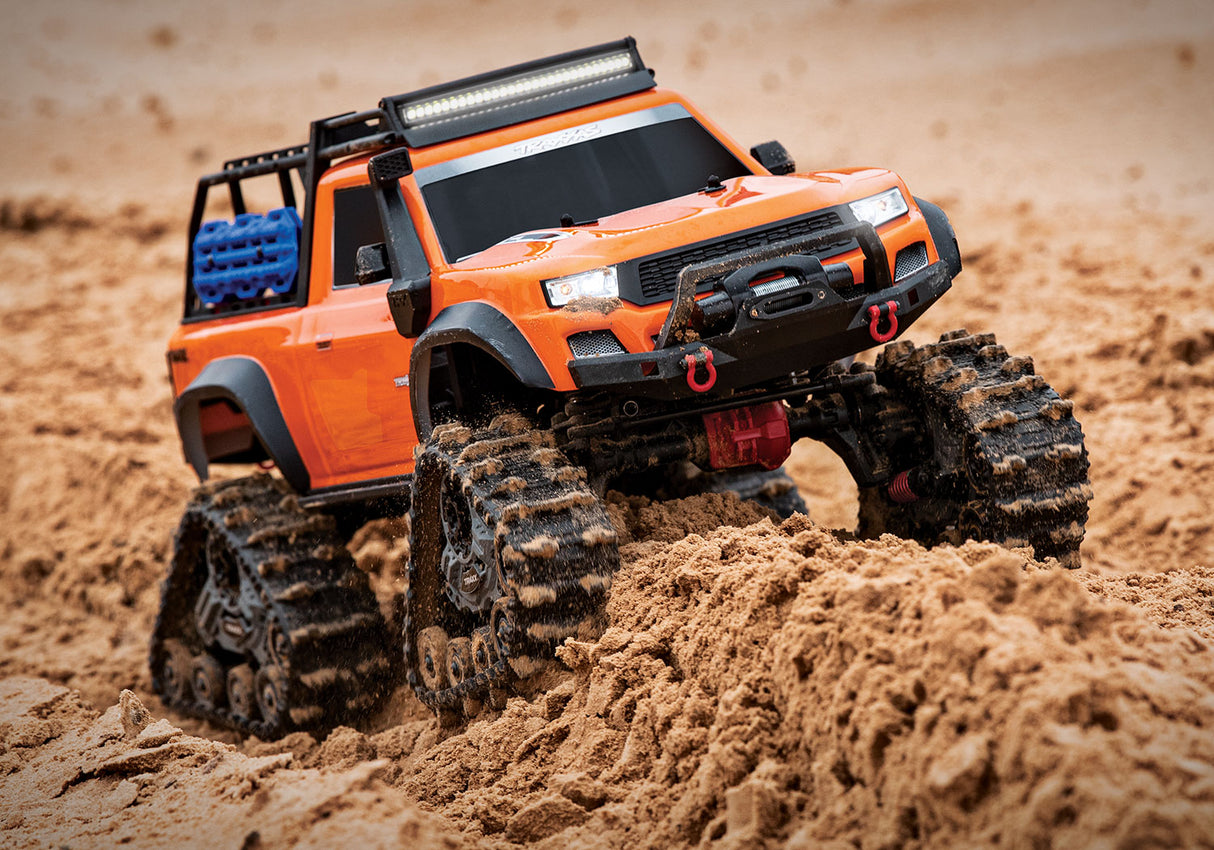 Traxxas 82034-4 Camión de trail 4X4, escala 1/10, color naranja, completamente ensamblado