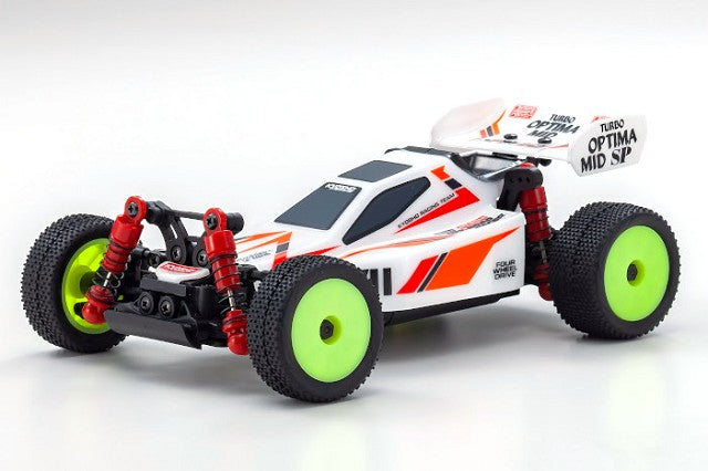 Kyosho 32092W Mini-Z Buggy Readyset Turbo Optima Mid Special, White