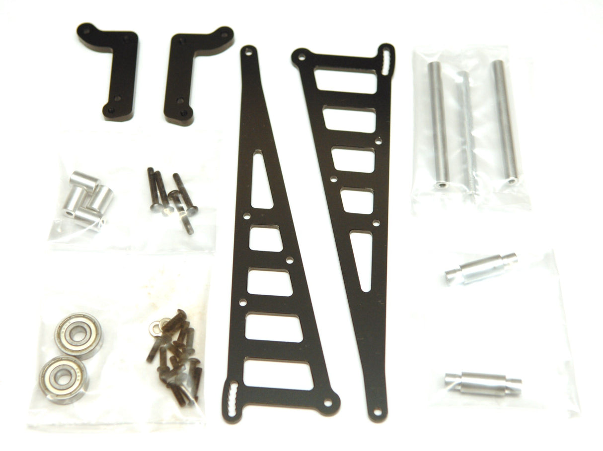STRC CNC Black Machined Aluminum Wheelie Bar Kit for Associated DR10 SPTSTC71071