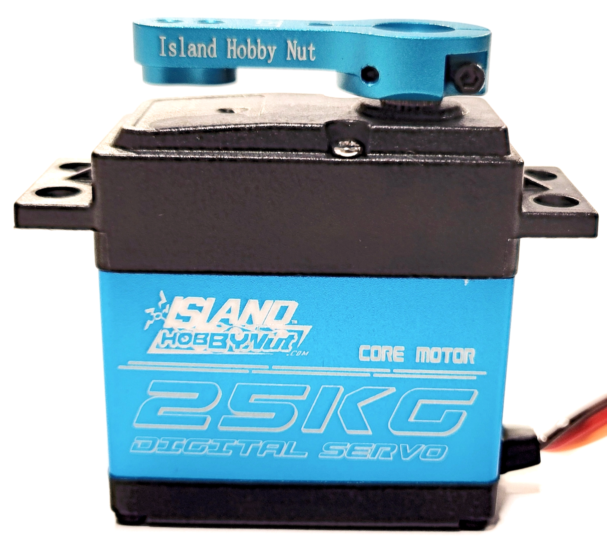 IslandHobbyNut Servo à engrenages métalliques étanche, haute vitesse et couple, 25 kg