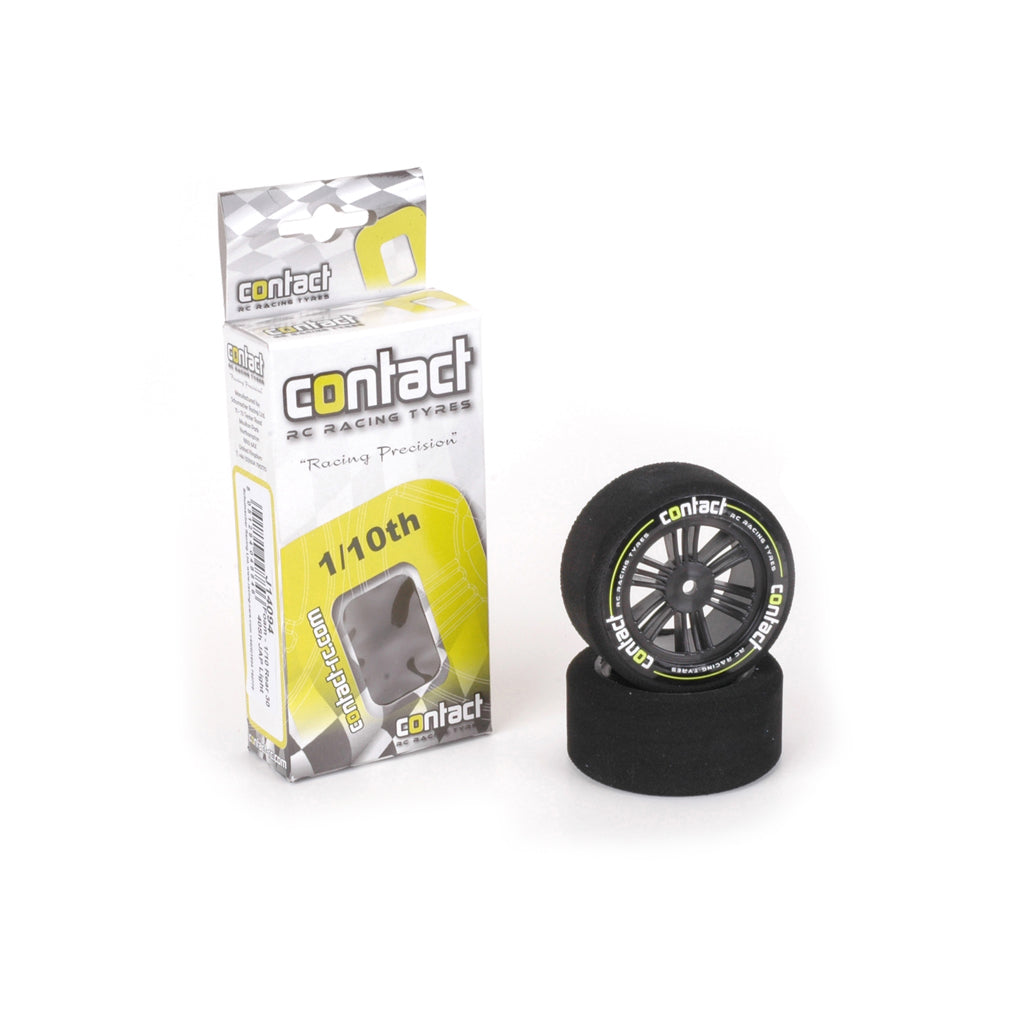 CONTACTO J13574 NEUMÁTICOS 1/10 ESPUMA 30MM 35 SHORE NEGRO CARBONO