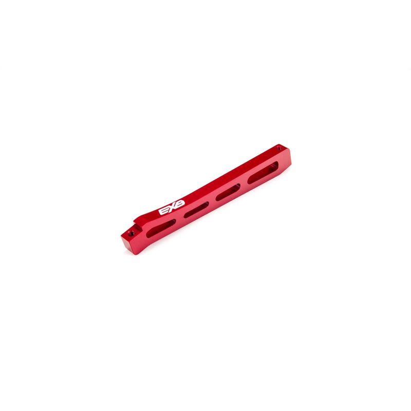 ARRMA 320565 Front Center Aluminum Chassis Brace, 118mm Red: EXB