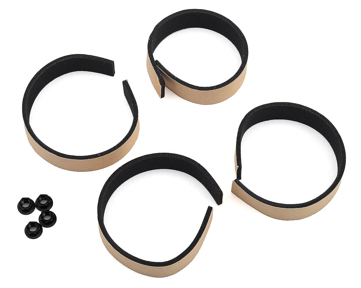 Jeu de roues MST 501 (noir plat) (4) (décalage modifiable) avec hexagone de 12 mm