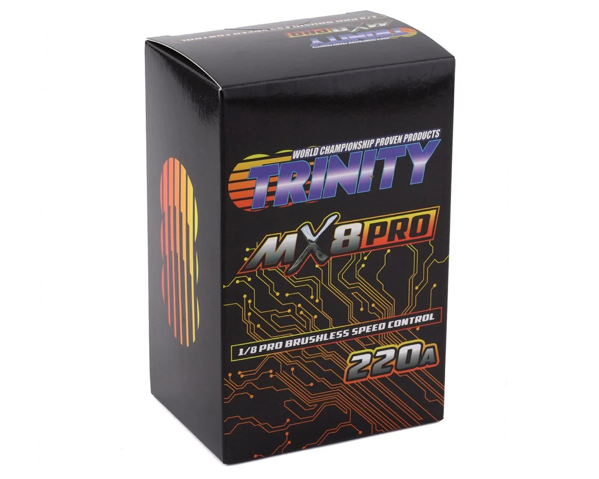 Trinity TEP0006 MX8 1/8 220A ESC sin escobillas con sensor de competición