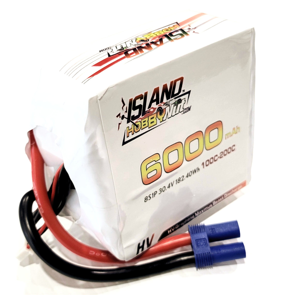 IslandHobbyNut 8s SHORTY 6000 mah 30.4v 8s 100 - 200C BATTERIE LIPO AVEC EC5 ou QS8