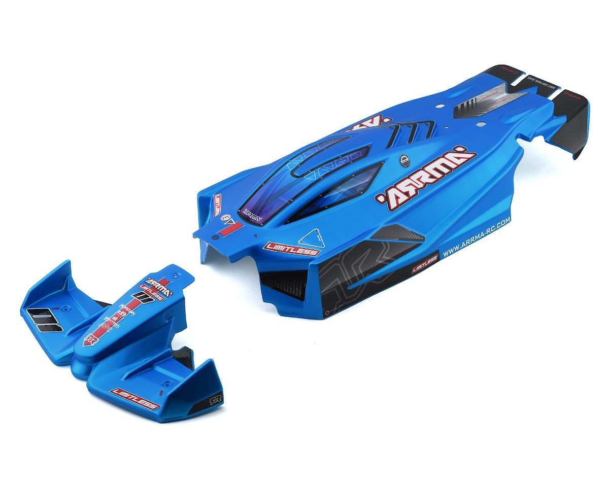 Arrma ARA410004 Corps pré-peint sans limite (bleu mat)
