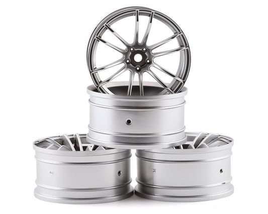 MST TSP Wheel Set (Flat Silver) (4) (+5 Offset) w/12mm Hex