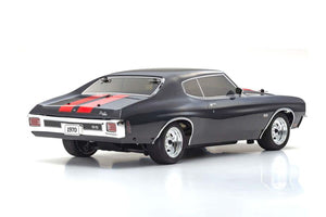 Kyosho KYO34416T2 Fazer Mk2 1970 Chevy Chevelle SS 454 LS6, noir smoking