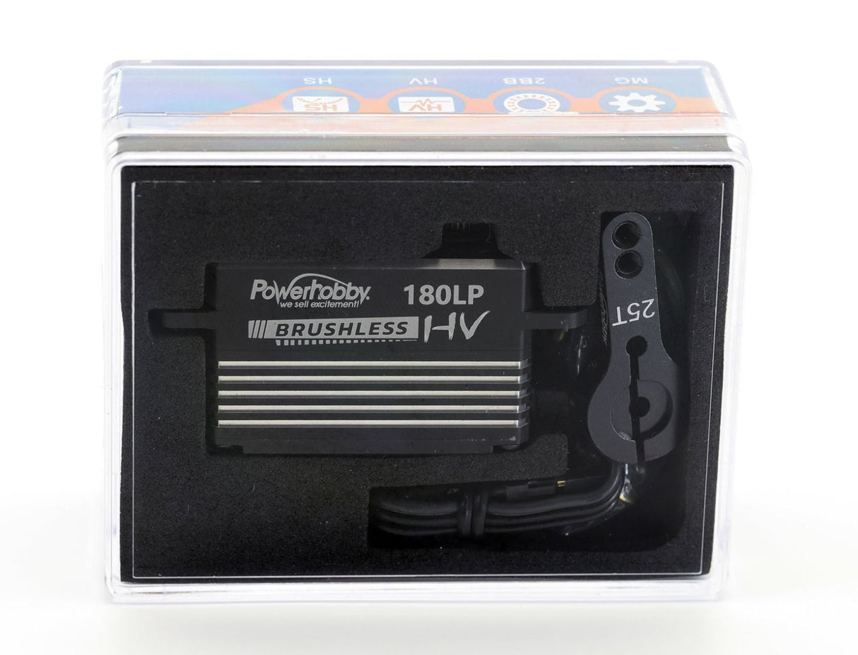 Powerhobby 180LP Servo SKI digital de alto voltaje sin escobillas de alta velocidad y perfil bajo