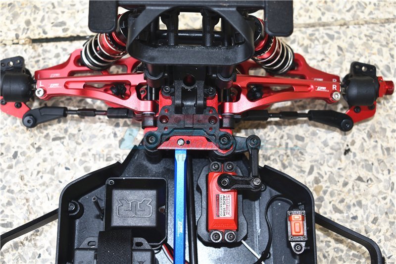 GPM ARRMA MOJAVE 6S BLX Desert Truck Bras supérieurs avant en aluminium - Ensemble de 4 pièces