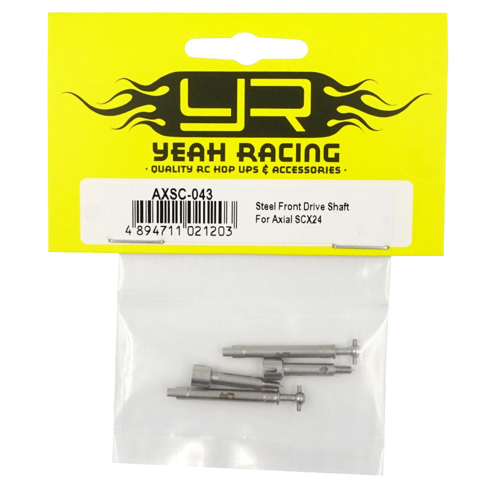Yeah Racing AXSC-043 STAINLESS STEEL FRONT DRIVE SHAFT FOR AXIAL SCX24