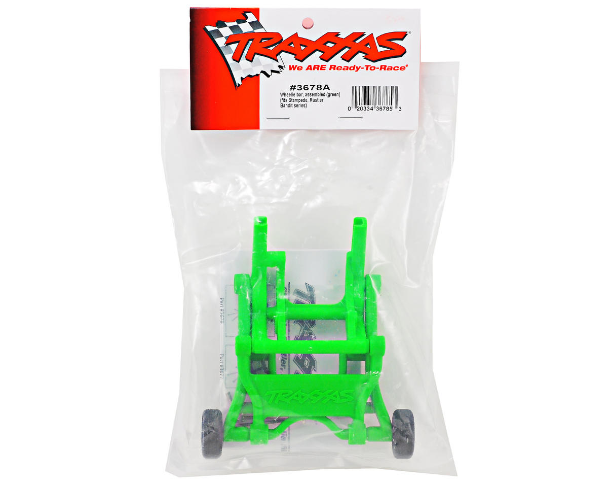 Traxxas 3678A Wheelie Bar Assembly (Green) (Grave Digger)