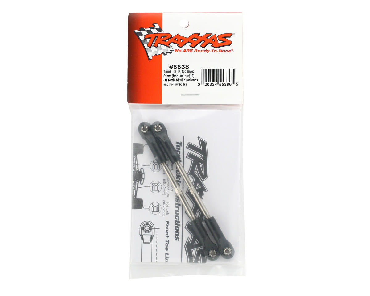 Traxxas 5538 61mm Toe Link Turnbuckle (2) (Jato)