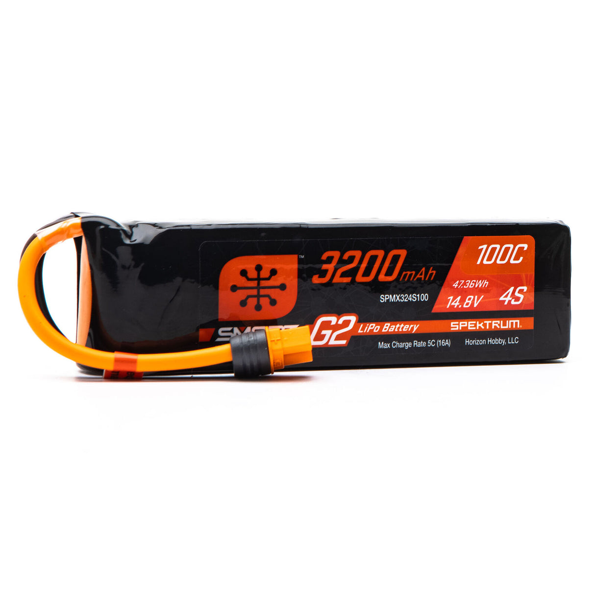 Batterie LiPo Smart G2 SPEKTRUM 14,8 V 3200 mAh 4S 100C : IC3 SPMX324S100