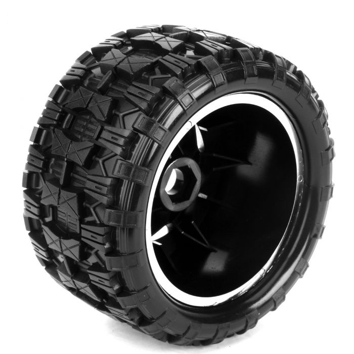 POWER HOBBY PHT2380CHROME Raptor MX Neumáticos todo terreno con cinturón montados 17 mm