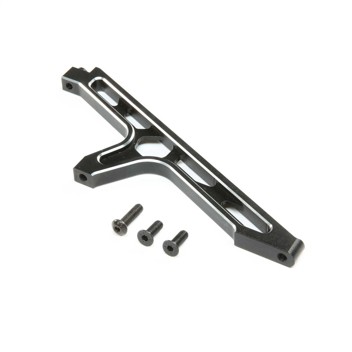 Losi LOS351016 DBXL-E 2.0 Aluminum Front Chassis Brace (Black)