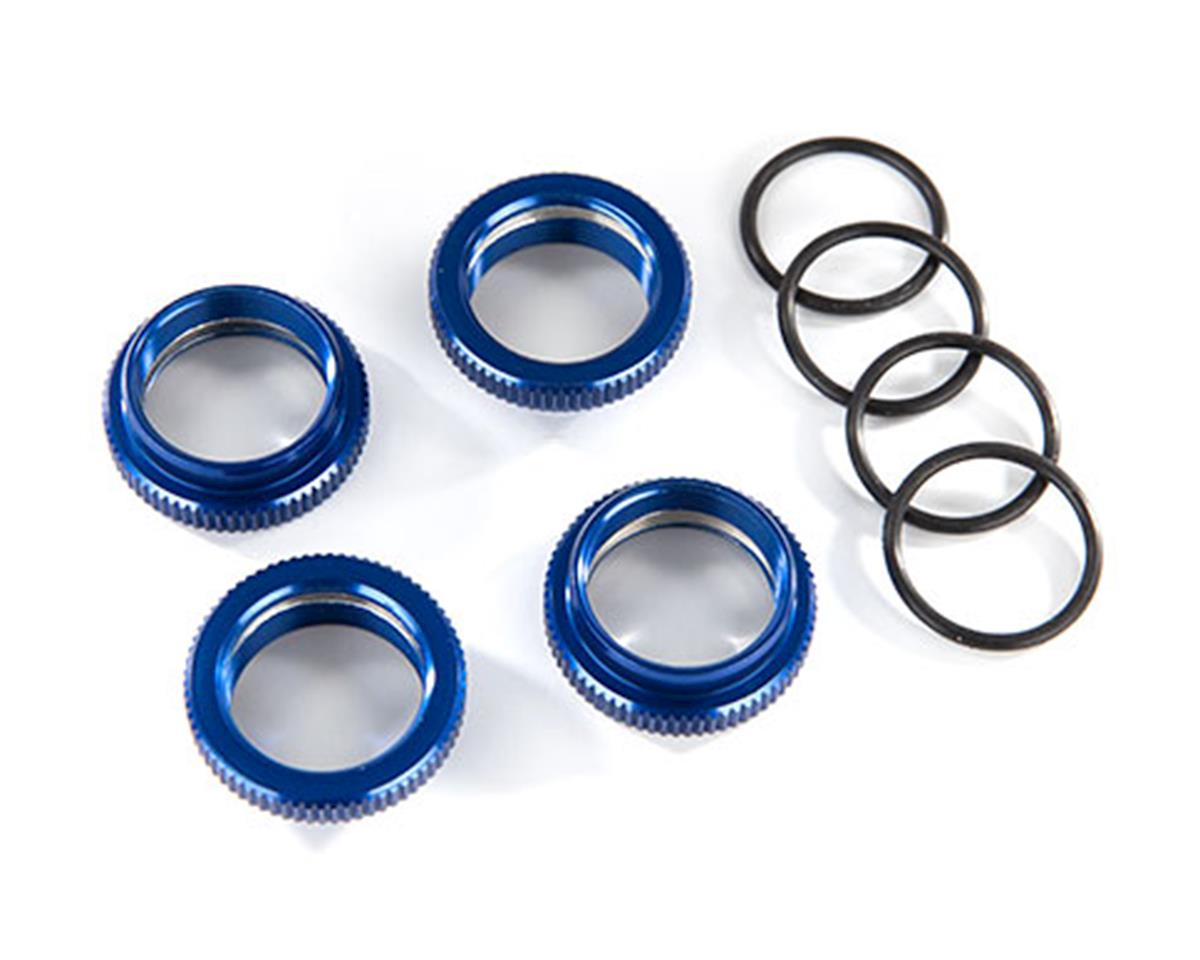 Traxxas 8968X GT-Maxx Support de ressort en aluminium (bleu) (4)