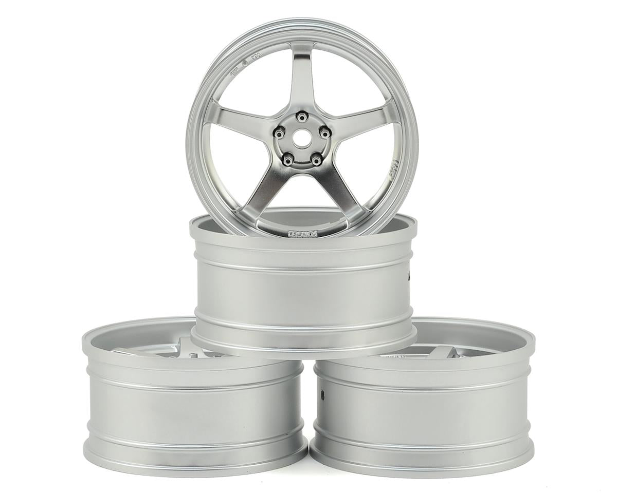 Juego de ruedas MST GT (plata mate/plata mate) (4) (compensación intercambiable)